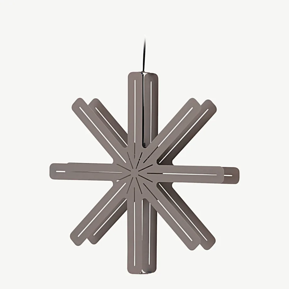 Tähekujulise mokkavärvi terasest rippvalgusti Säfsen, ø60 cm, 20055-125 – 4