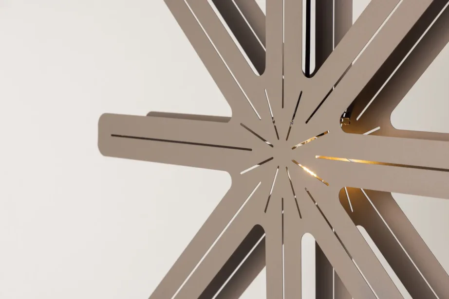 Tähekujuline mokkapruunist terasest rippvalgusti Säfsen (Ø80 cm), 20056-125 – 6