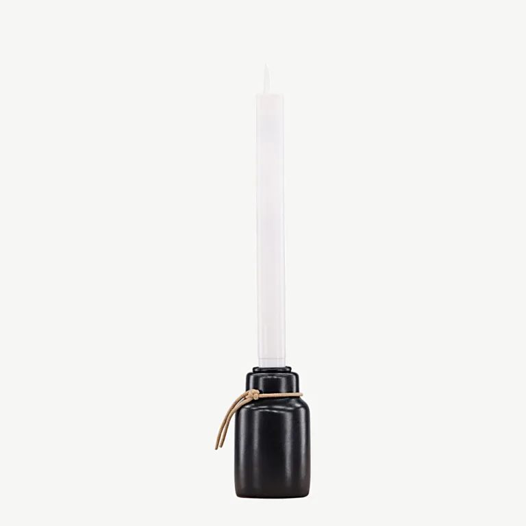 LED-küünlajalg Ulricehamn, musta värvi, 28 cm - 20057-100