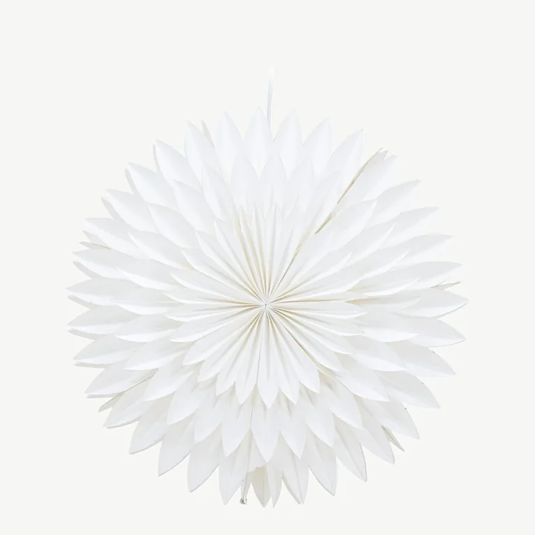 Valge paberist tähekujuline rippvalgusti Storlien 46 cm - 20057-101
