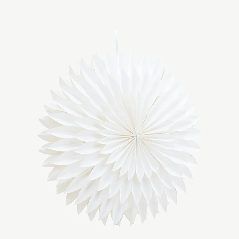 Valge paberist tähekujuline rippvalgusti Storlien 46 cm - 20057-101