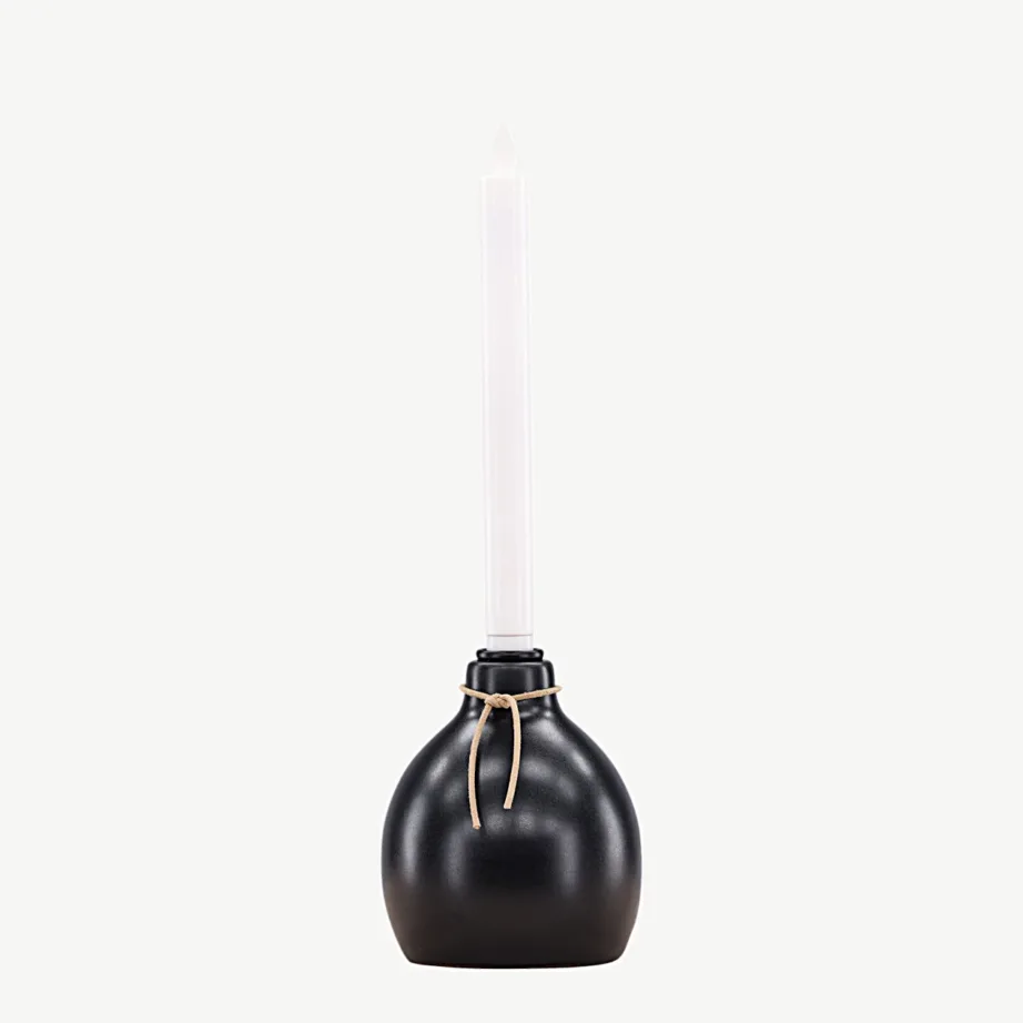 LED-küünlajalg Ulricehamni, mustast plastist, 32 cm, 20059-100 – 4