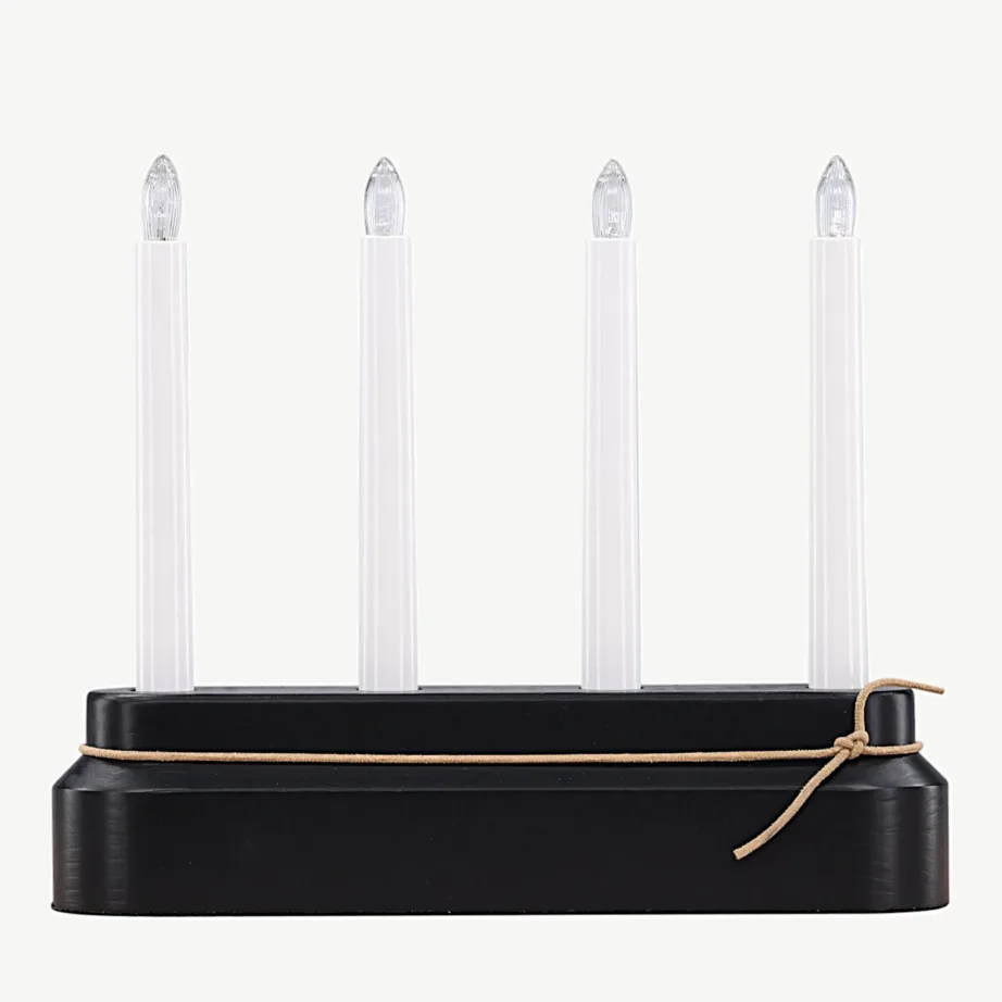 Näsfjälleti mustast männipuidust LED-advendiküünlajalg (laualamp, 4 tulukest), 20060-100 – 5