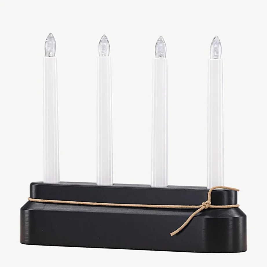 Näsfjälleti mustast männipuidust LED-advendiküünlajalg (laualamp, 4 tulukest), 20060-100 – 6