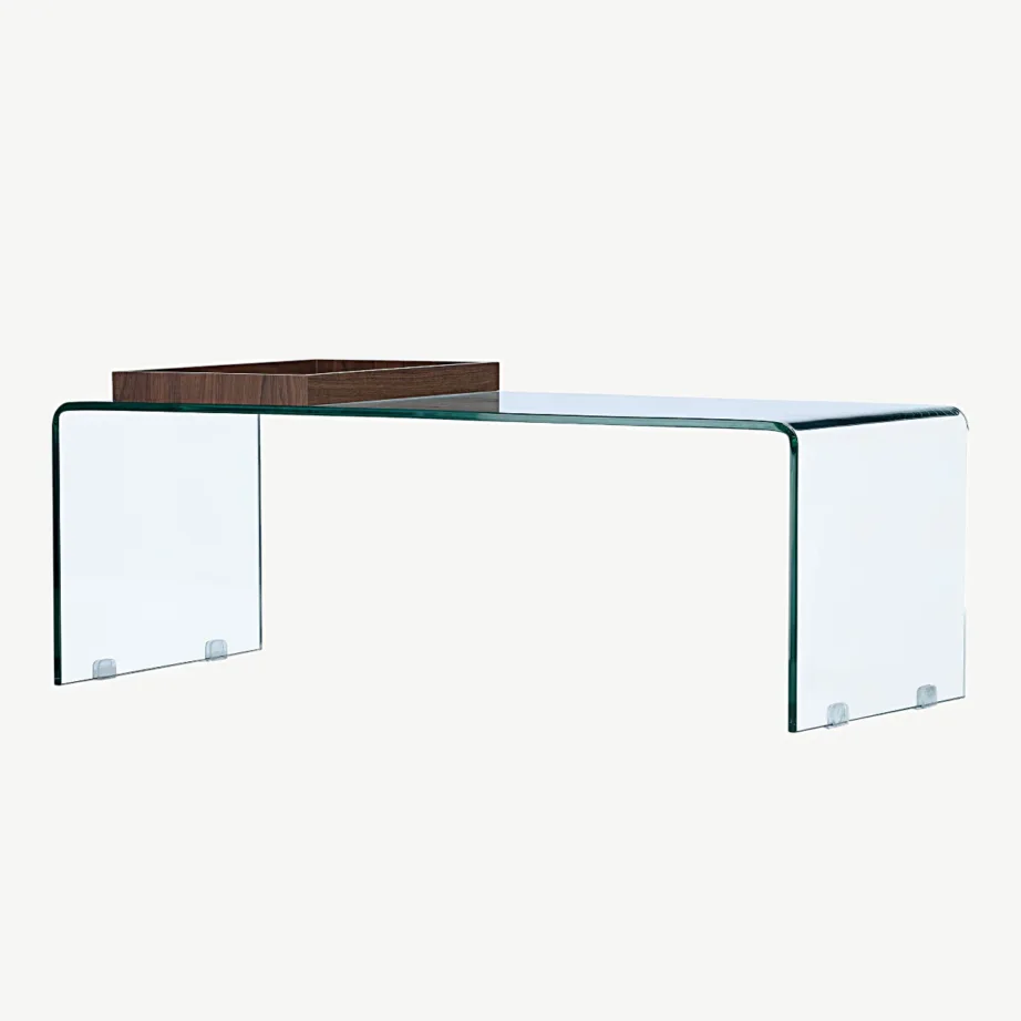 Klaasist diivanilaud pähkliviimistlusega kandikuga Telemark, 20061-111 – 5