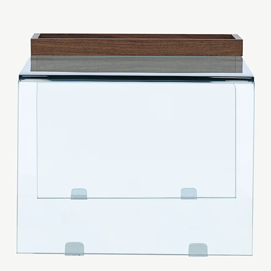 Klaasist diivanilaud pähkliviimistlusega kandikuga Telemark, 20061-111 – 7