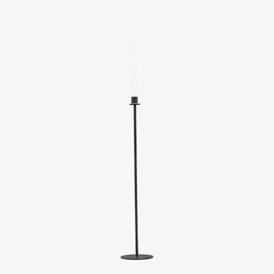 Mustast terasest kõrge küünlajalg Högehall, 79 cm - 20062-100