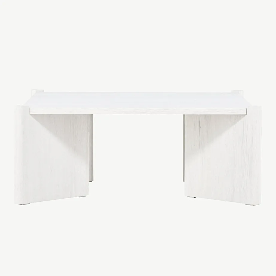 Rogalandi valge peitsiga MDF-ist diivanilaud (100 × 100 cm), 20062-120 – 4