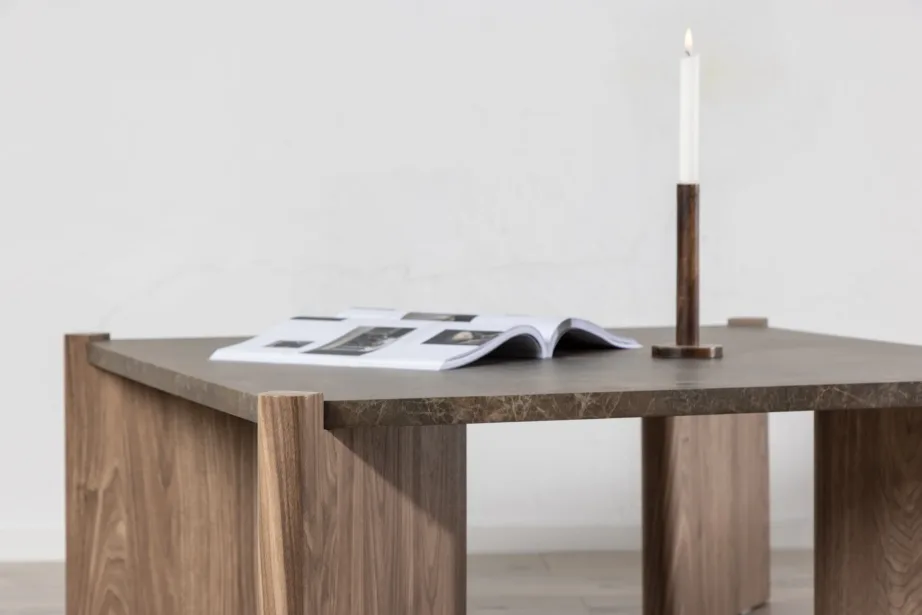 Rogalandi pruun MDF-diivanilaud marmori imitatsiooniga, 100 × 100 cm, 20062-124 – 9