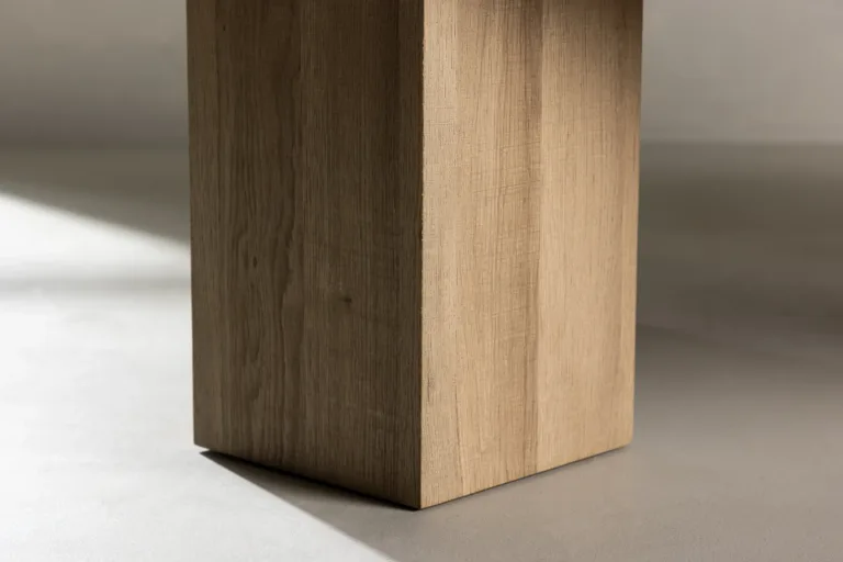 Naturaalse puidusüüga MDF-ist diivanilaud Lillehammer (80 × 140 cm) - 20065-107