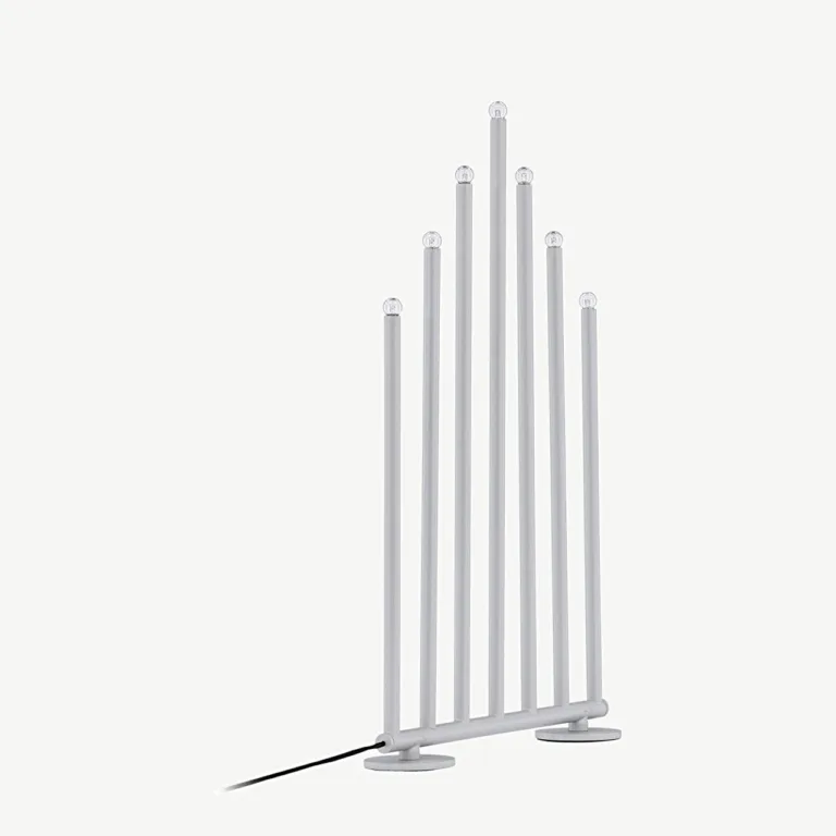 Matt hõbedane advendiküünlajalg Björnfjället, reguleeritav, 50 cm - 20067-331