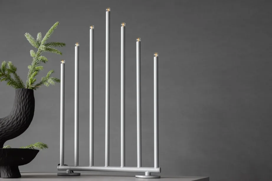 Matt hõbedane advendiküünlajalg Björnfjället, reguleeritav, 50 cm, 20067-331 – 9