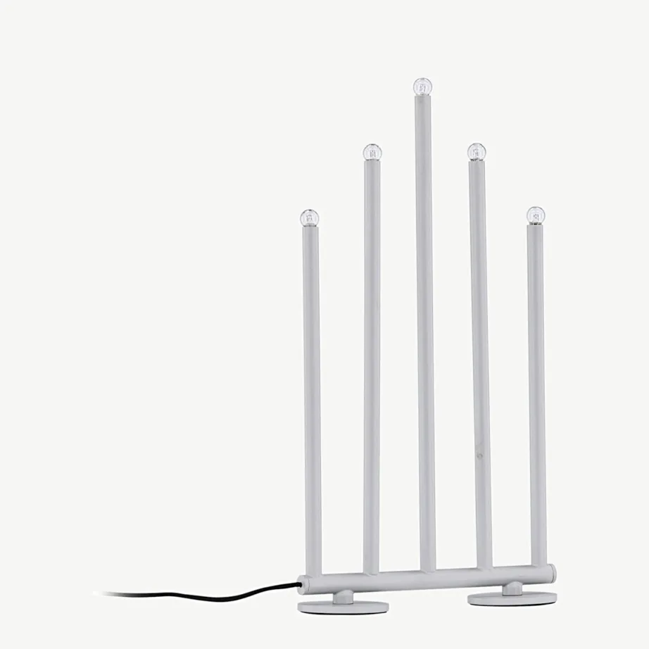 Dimmertav hõbedane advendilauavalgusti Björnfjället, matt teras, 40 cm, 20068-331
