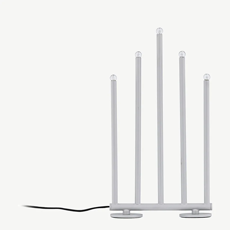 Dimmertav hõbedane advendilauavalgusti Björnfjället, matt teras, 40 cm, 20068-331 – 6