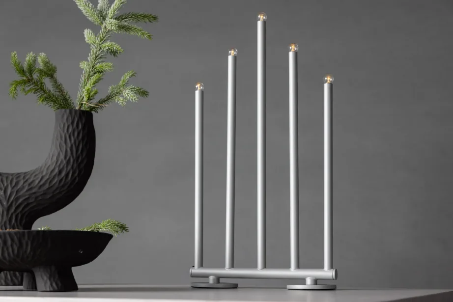 Dimmertav hõbedane advendilauavalgusti Björnfjället, matt teras, 40 cm, 20068-331 – 9