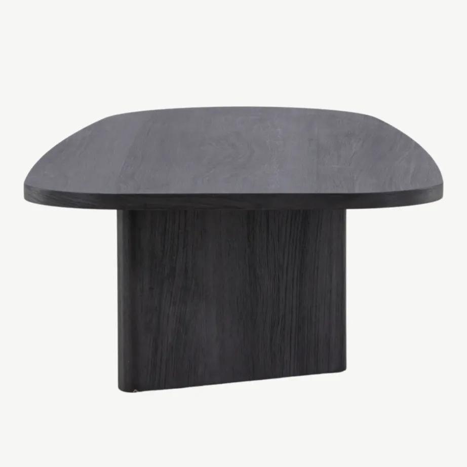 Musta MDF-plaadiga diivanilaud Grönvik 130 × 65 cm, 20070-100 – 2