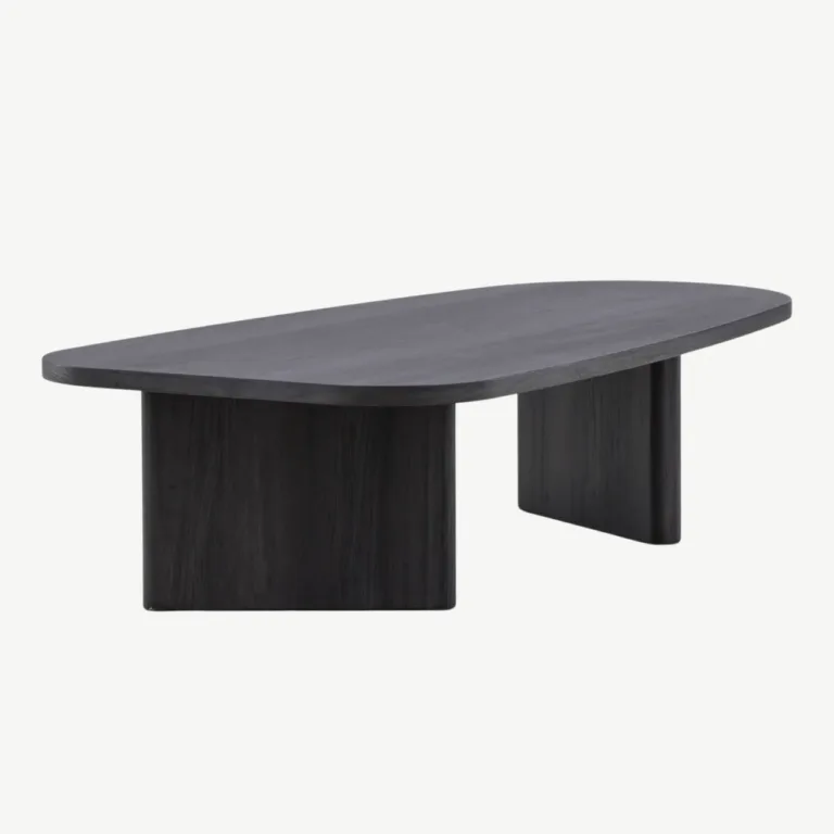 Musta MDF-plaadiga diivanilaud Grönvik 130 × 65 cm - 20070-100
