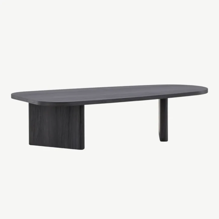 Musta MDF-plaadiga diivanilaud Grönvik 130 × 65 cm - 20070-100