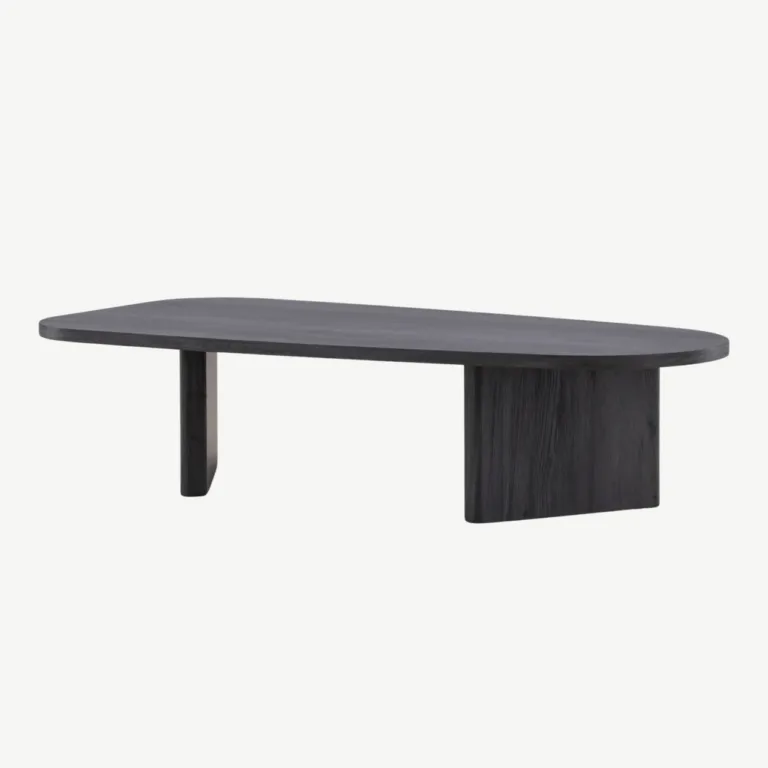 Musta MDF-plaadiga diivanilaud Grönvik 130 × 65 cm - 20070-100