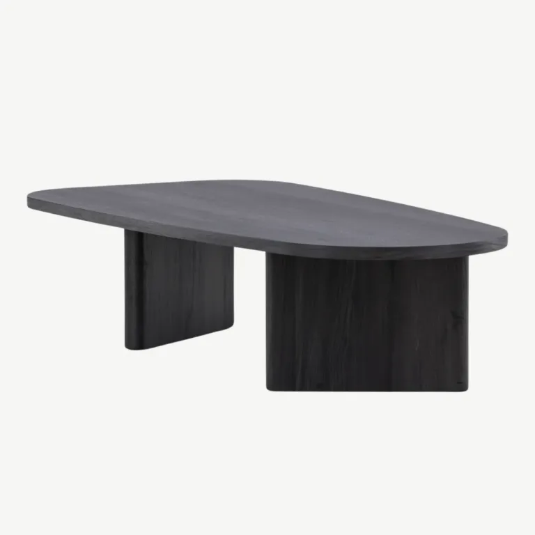 Musta MDF-plaadiga diivanilaud Grönvik 130 × 65 cm - 20070-100
