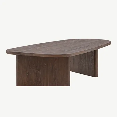 Mokka toonis MDF-st diivanilaud Grönvik, 130 × 65 cm - 20070-101
