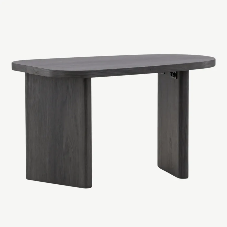 Grönvik must MDF abilaud, läikiva viimistlusega (70 × 45 cm), 20071-100