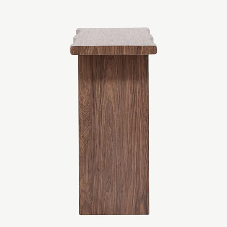 Kirkenese pähklipruun kirjutuslaud lainja servaga, MDF - 20079-125
