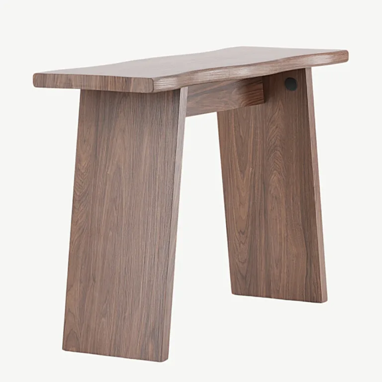 Kirkenese pähklipruun kirjutuslaud lainja servaga, MDF - 20079-125