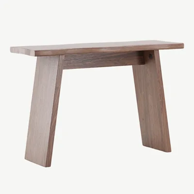 Kirkenese pähklipruun kirjutuslaud lainja servaga, MDF - 20079-125