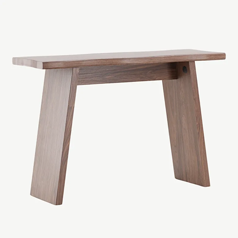 Kirkenese pähklipruun kirjutuslaud lainja servaga, MDF - 20079-125