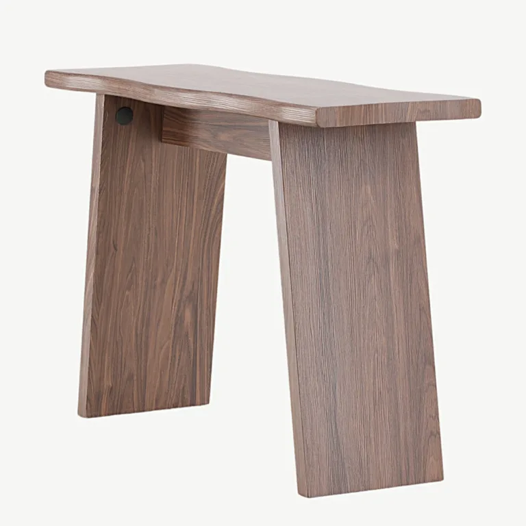 Kirkenese pähklipruun kirjutuslaud lainja servaga, MDF - 20079-125