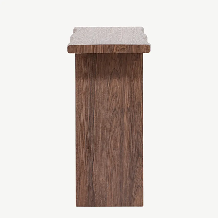 Kirkenese pähklipruun kirjutuslaud lainja servaga, MDF, 20079-125 – 7