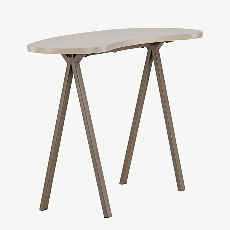 Beež MDF-ist kirjutuslaud Holmestrand terasjalgadega (115 × 50 cm) - 20081-107