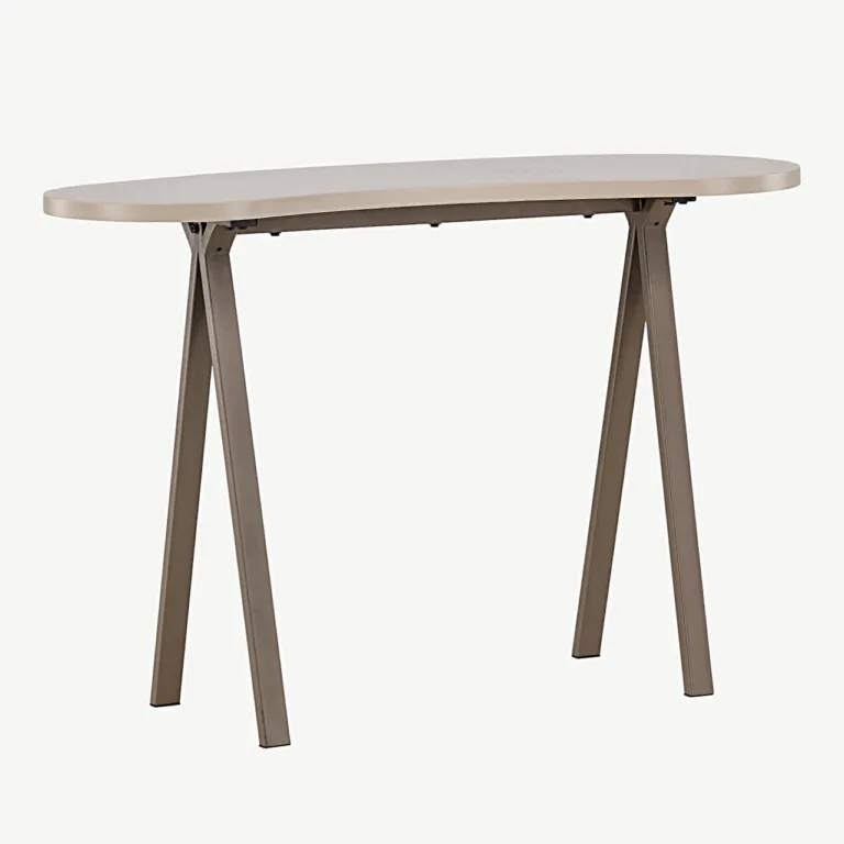 Beež MDF-ist kirjutuslaud Holmestrand terasjalgadega (115 × 50 cm) - 20081-107