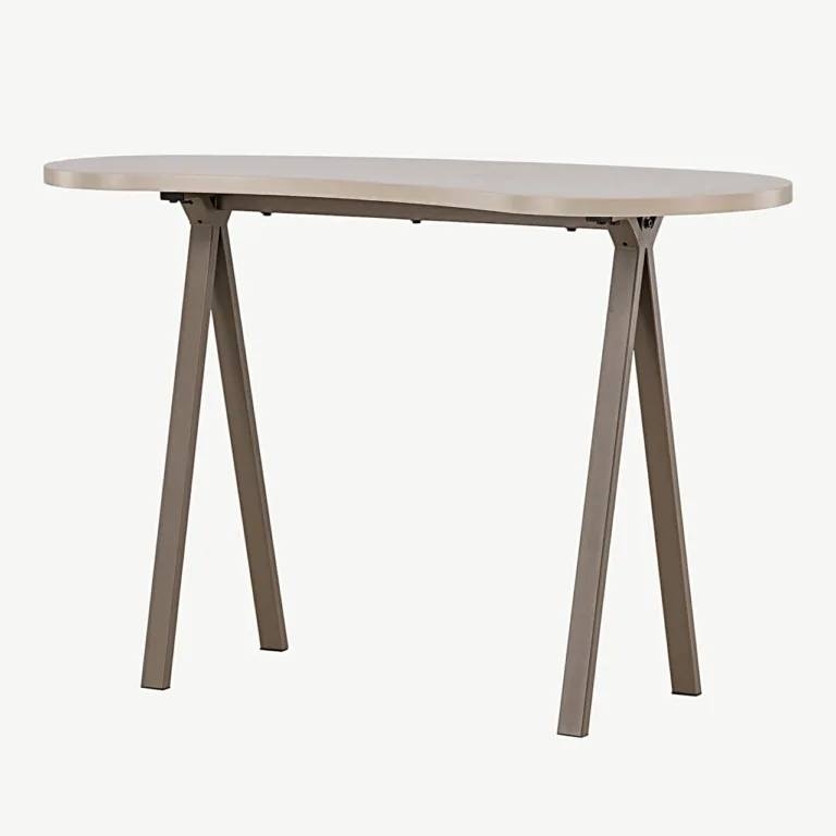 Beež MDF-ist kirjutuslaud Holmestrand terasjalgadega (115 × 50 cm) - 20081-107