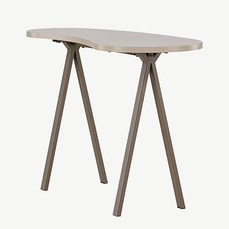 Beež MDF-ist kirjutuslaud Holmestrand terasjalgadega (115 × 50 cm), 20081-107 – 6