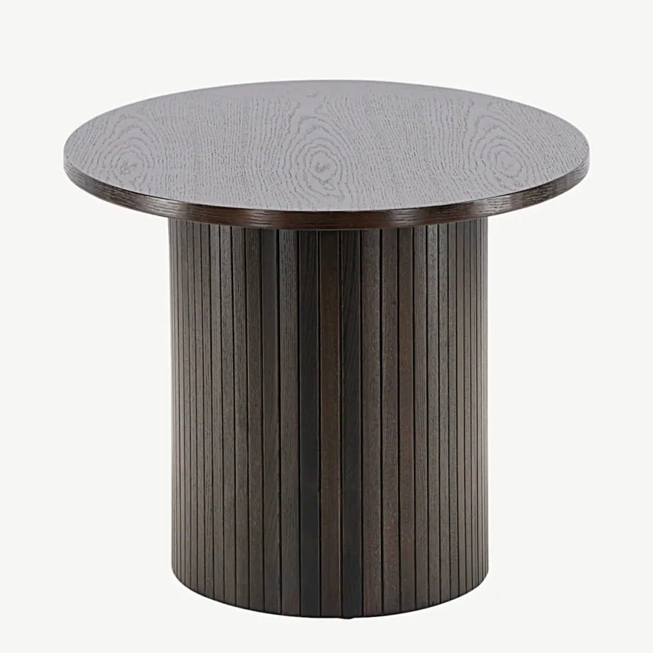 Ovaalne mokkavärvi MDF-diivanilaud Bianca kollektsioonist (120 × 55 cm), 20082-125 – 2