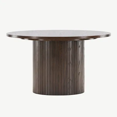 Bianca ümmargune diivanilaud, mokkatoon, ø80 cm (MDF) - 20083-125
