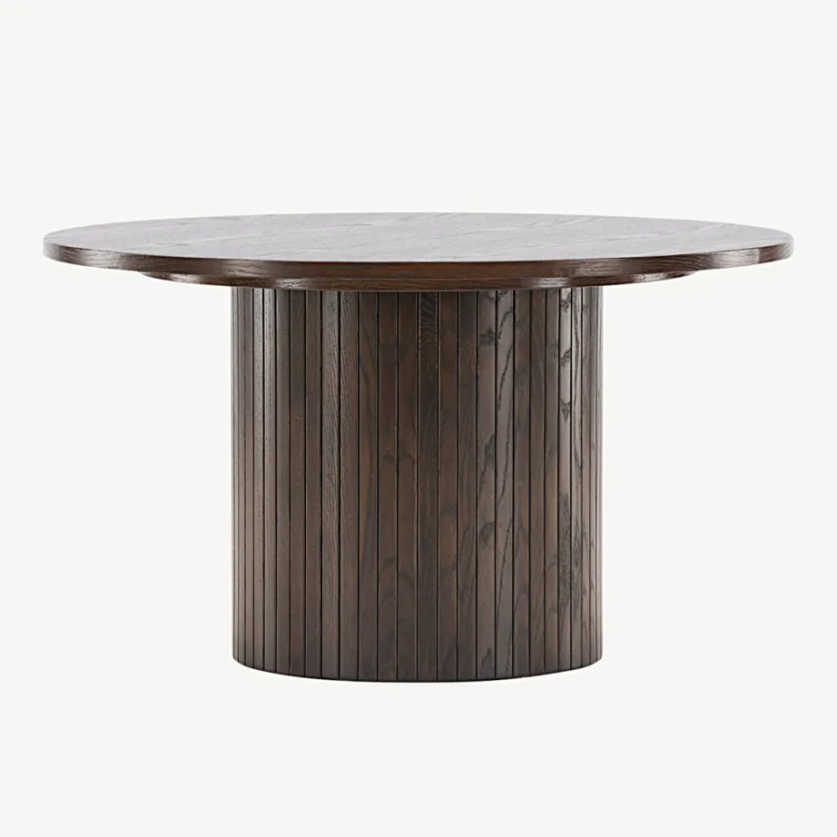 Bianca ümmargune diivanilaud, mokkatoon, ø80 cm (MDF), 20083-125 – 2