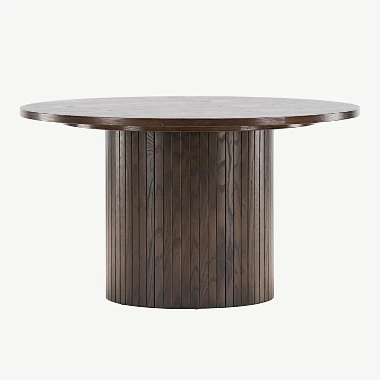 Bianca ümmargune diivanilaud, mokkatoon, ø80 cm (MDF) - 20083-125