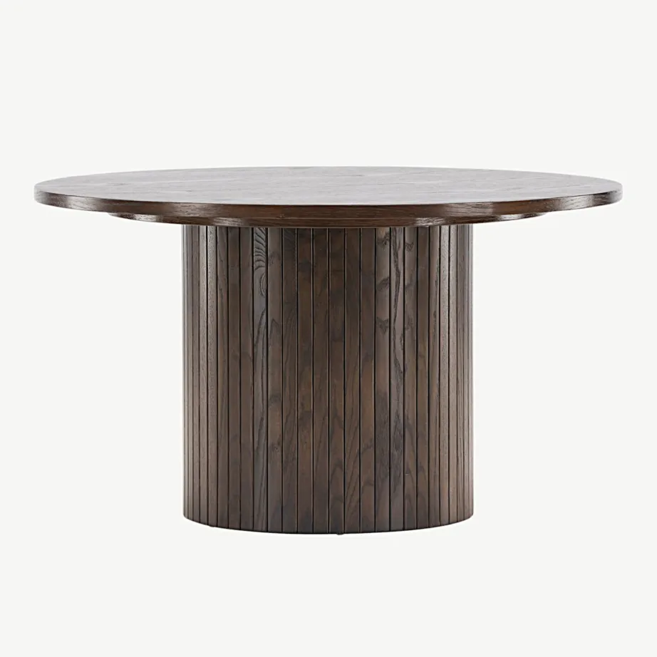 Bianca ümmargune diivanilaud, mokkatoon, ø80 cm (MDF), 20083-125 – 3