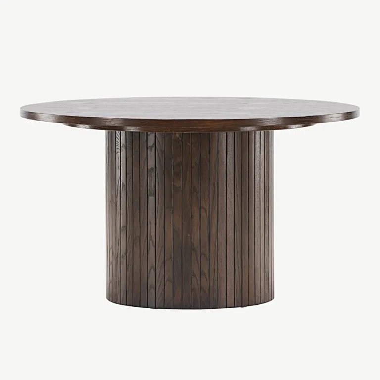 Bianca ümmargune diivanilaud, mokkatoon, ø80 cm (MDF) - 20083-125