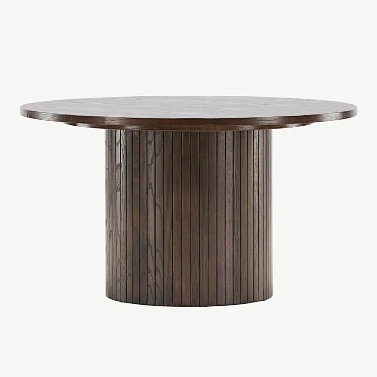 Bianca ümmargune diivanilaud, mokkatoon, ø80 cm (MDF) - 20083-125