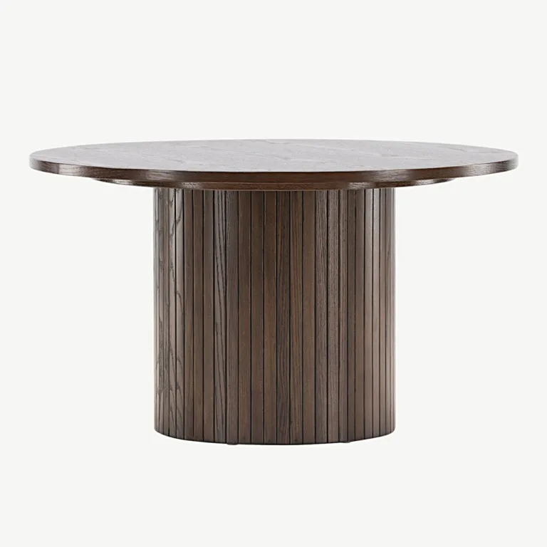 Bianca ümmargune diivanilaud, mokkatoon, ø80 cm (MDF) - 20083-125