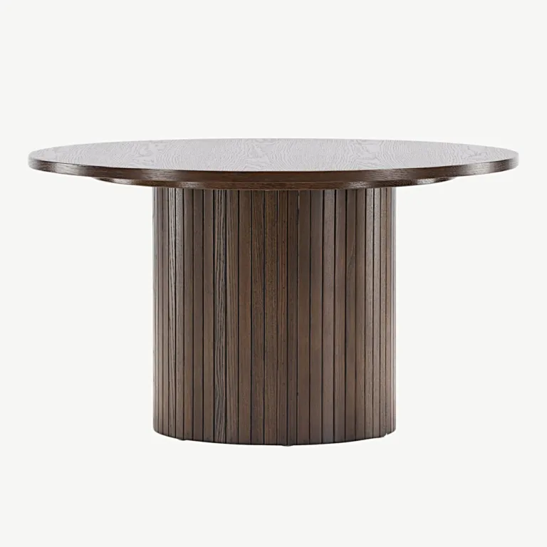 Bianca ümmargune diivanilaud, mokkatoon, ø80 cm (MDF) - 20083-125