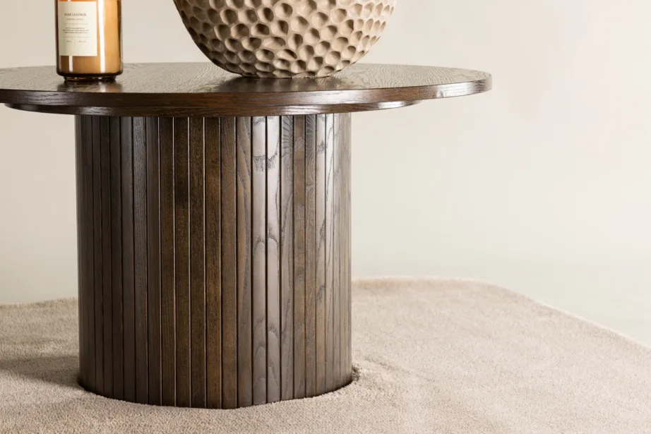 Bianca ümmargune diivanilaud, mokkatoon, ø80 cm (MDF), 20083-125 – 9