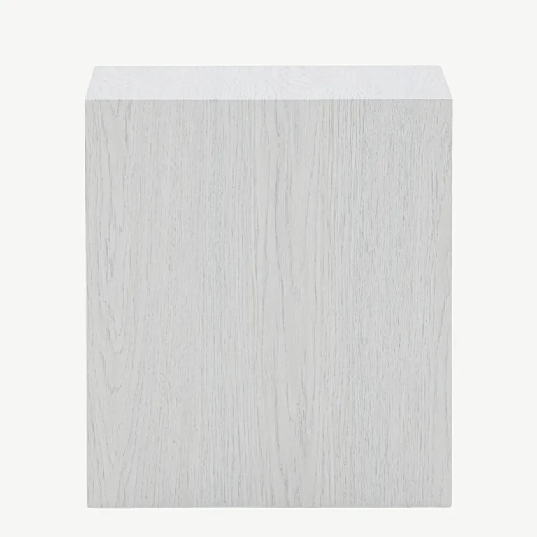 Valge peitsiga MDF-ist diivanilaud York (40 × 40 cm, minimalistlik) - 20084-107