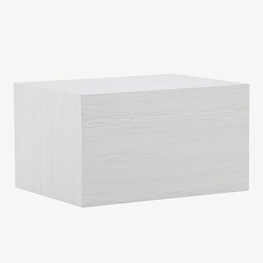 Valge peitsiga MDF-ist diivanilaud York (60 × 80 cm), 20085-107 – 3