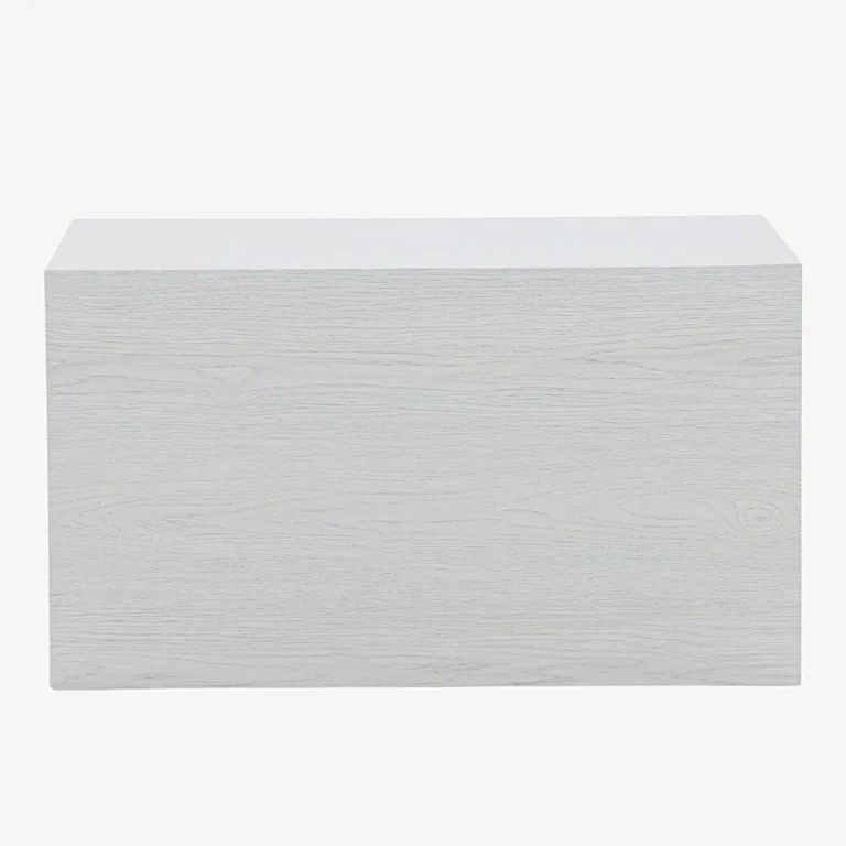Valge peitsiga MDF-ist diivanilaud York (60 × 80 cm) - 20085-107