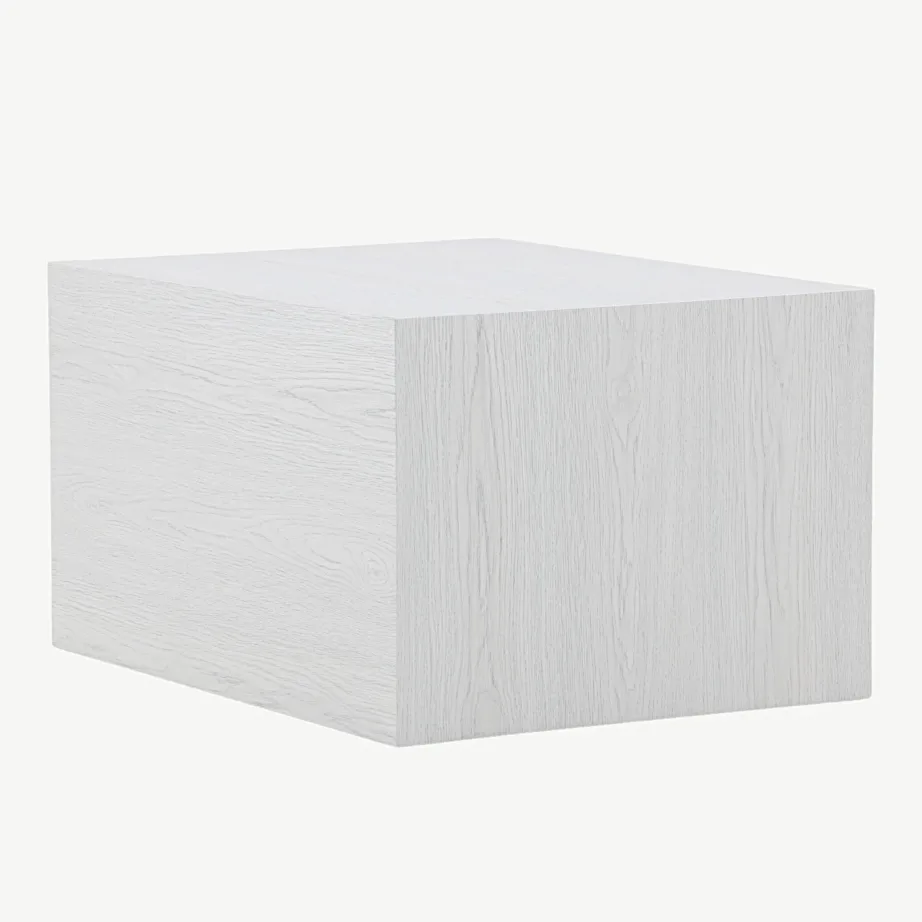 Valge peitsiga MDF-ist diivanilaud York (60 × 80 cm), 20085-107 – 6